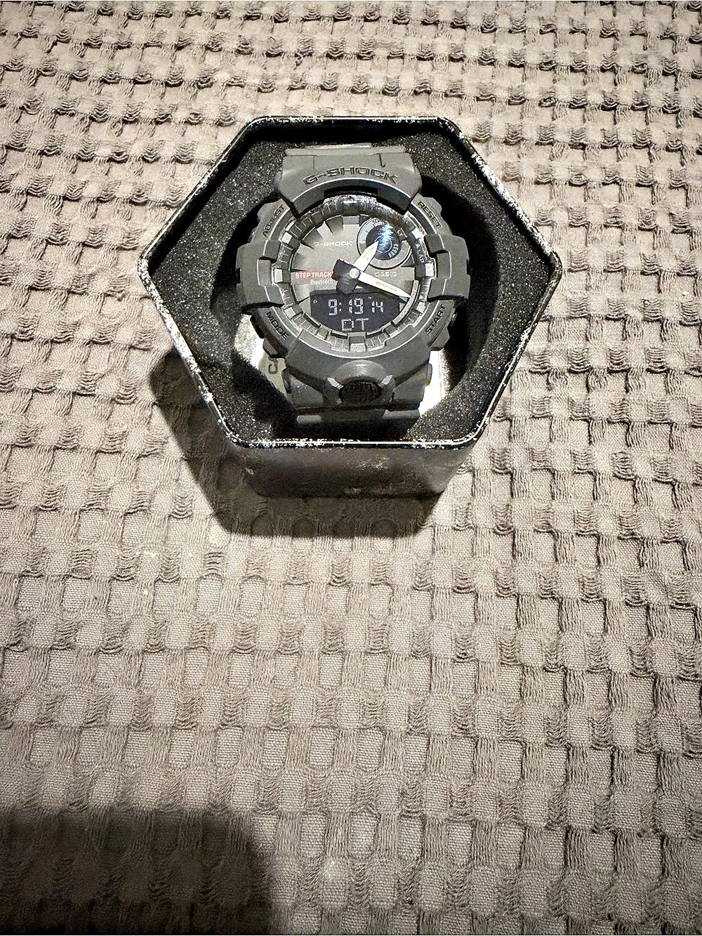 Casio G-Shock Gray Analog-Digital Quartz Resin 200m Alarm Box & Papers